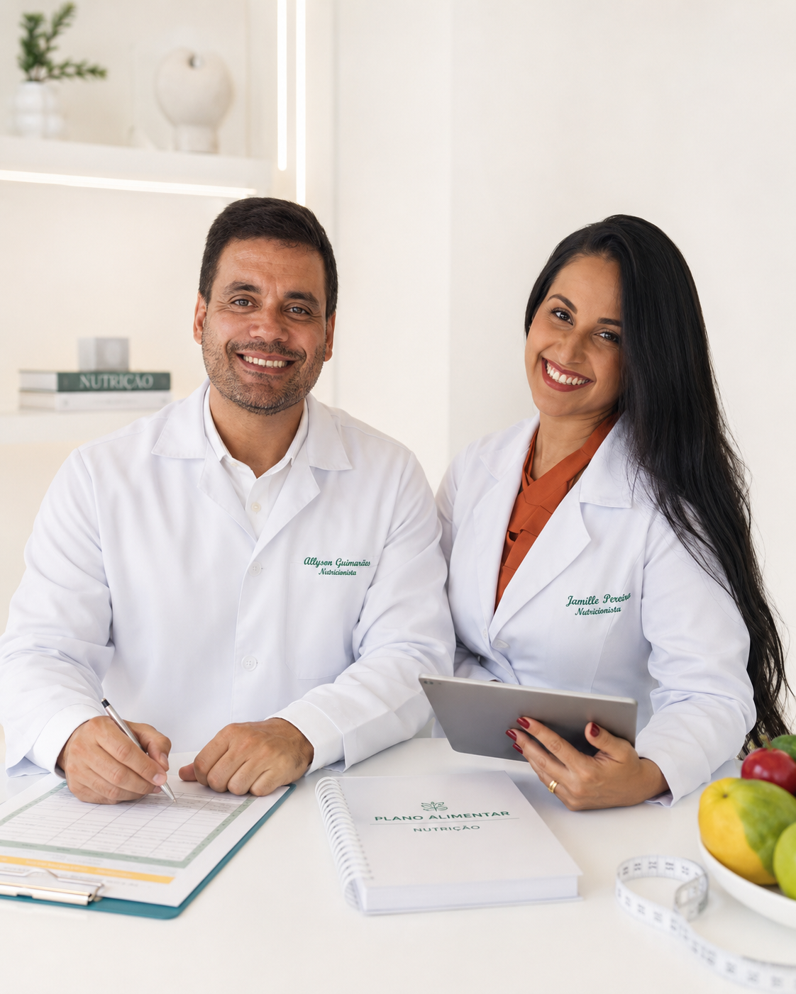 Equipe da MLD Nutrição e Saúde em atendimento nutricional